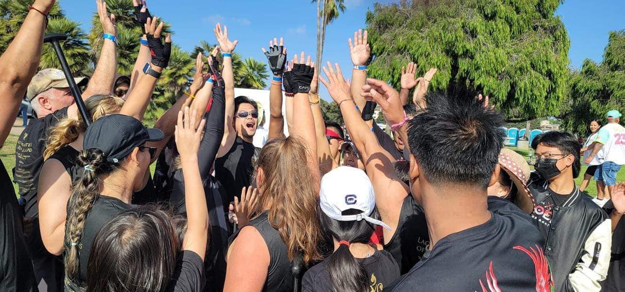 Rhode Island Phoenix Dragon Boat racing team group photo